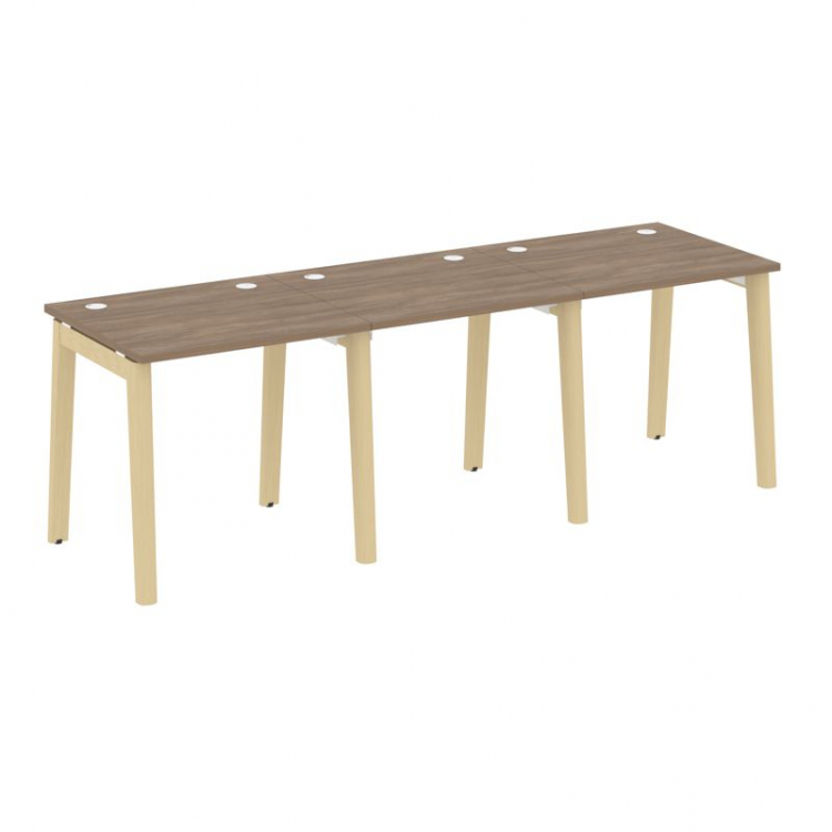 Onix Wood Рабочая станция OW.RS-3.0.7 Дуб Аризона/Дуб Светлый/Металл Белый 2340*720*750