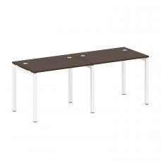Metal System Quattro Рабочая станция на 2 места на П-образном м/к 50БП.СМ-2.1 Венге Цаво/Металл Белы