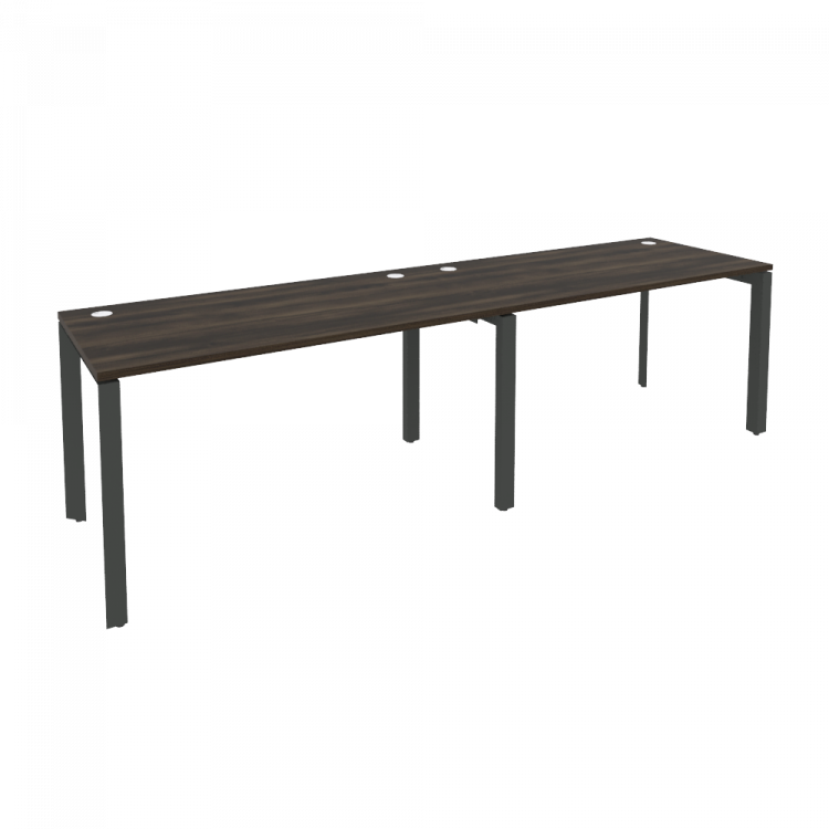 Onix Рабочая станция на П-образном м/к O.MP-RS-2.3.7 Дуб Мали/Металл Антрацит 2760*720*750