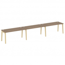 Onix Wood Рабочая станция OW.RS-3.4.7 Дуб Аризона/Дуб Светлый/Металл Белый 4740*720*750