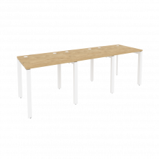 Onix Рабочая станция на П-образном м/к O.MP-RS-3.0.7 Тиквуд Светлый/Металл Белый 2340*720*750