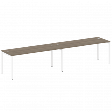 Metal System Quattro Рабочая станция на 2 места на П-образном м/к 40БП.СМ-2.5 Вяз Благородный/Металл