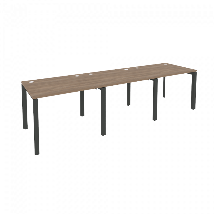 Onix Рабочая станция на П-образном м/к O.MP-RS-3.1.8 Дуб Аризона/Металл Антрацит 2940*800*750