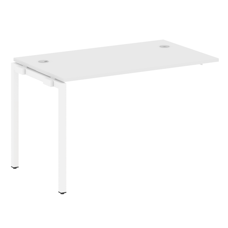 Metal System Quattro Проходной элемент рабочей станции на П-образном м/к 40БП.ПРС-СП-1.2 Белый/Метал