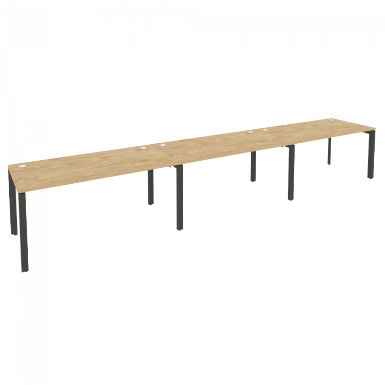 Onix Рабочая станция на П-образном м/к O.MP-RS-3.4.8 Тиквуд Светлый/Металл Антрацит 4740*800*750