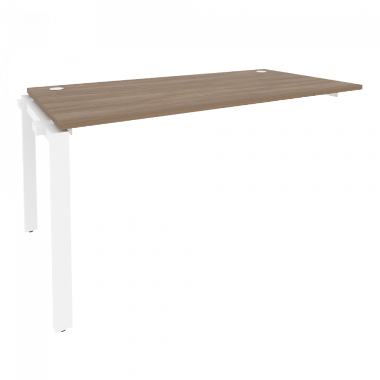 Onix Наборный элемент рабочей станции на П-образном м/к O.MP-1.NRS-4.8 Дуб Аризона/Металл Белый 1580