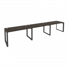 Onix Рабочая станция на О-образном м/к O.MO-RS-3.3.7 Дуб Мали/Металл Антрацит 4140*720*750