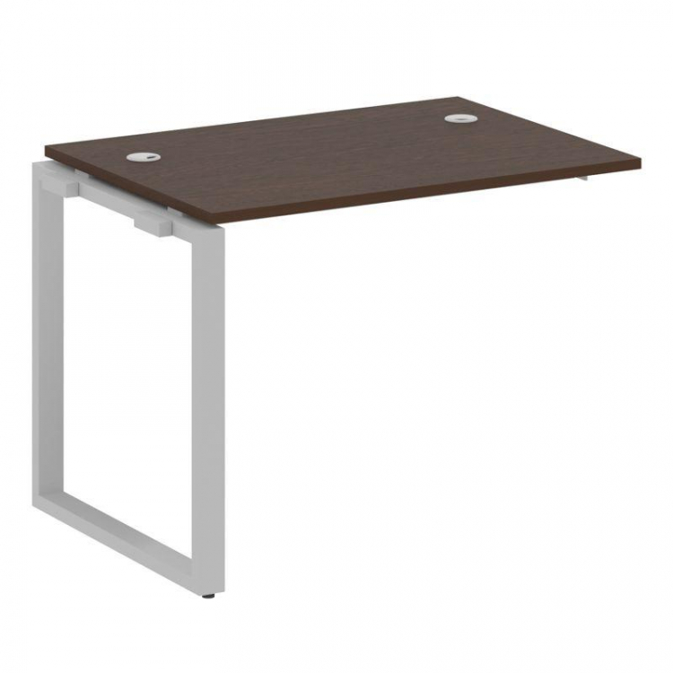 Metal System Проходной элемент рабочей станции на О-образном м/к БО.ПРС-СП-1.1 Венге Цаво/Металл Сер