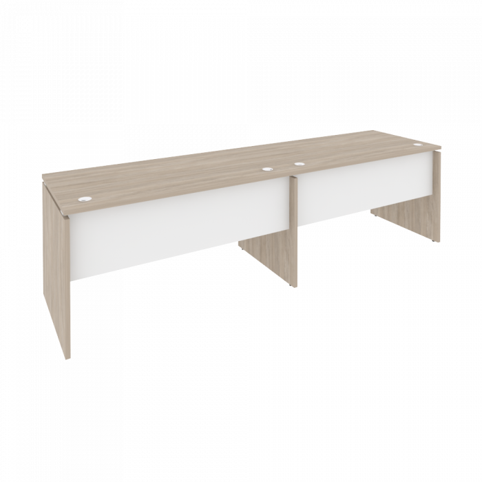 Оникс Рабочая станция O.RS-2.3.7 Дуб Аттик/Белый Бриллиант 2760*720*750