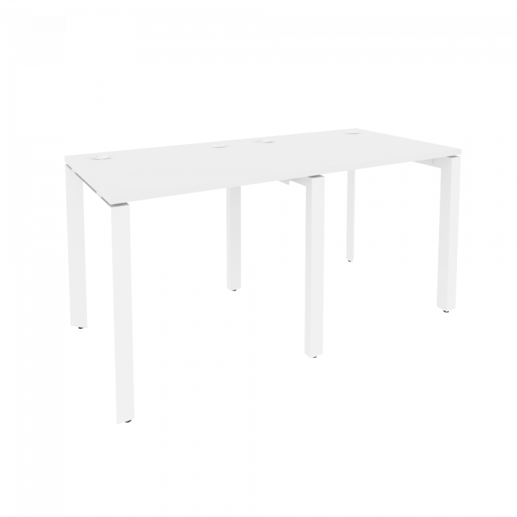 Onix Рабочая станция на П-образном м/к O.MP-RS-2.0.7 Белый Бриллиант/Металл Белый 1560*720*750