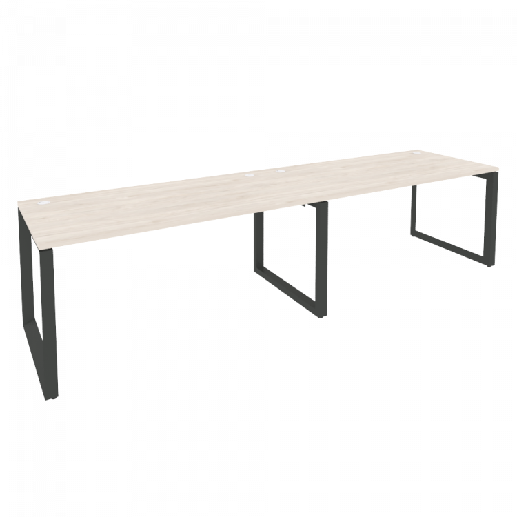 Onix Рабочая станция на О-образном м/к O.MO-RS-2.4.8 Денвер Светлый/Металл Антрацит 3160*800*750