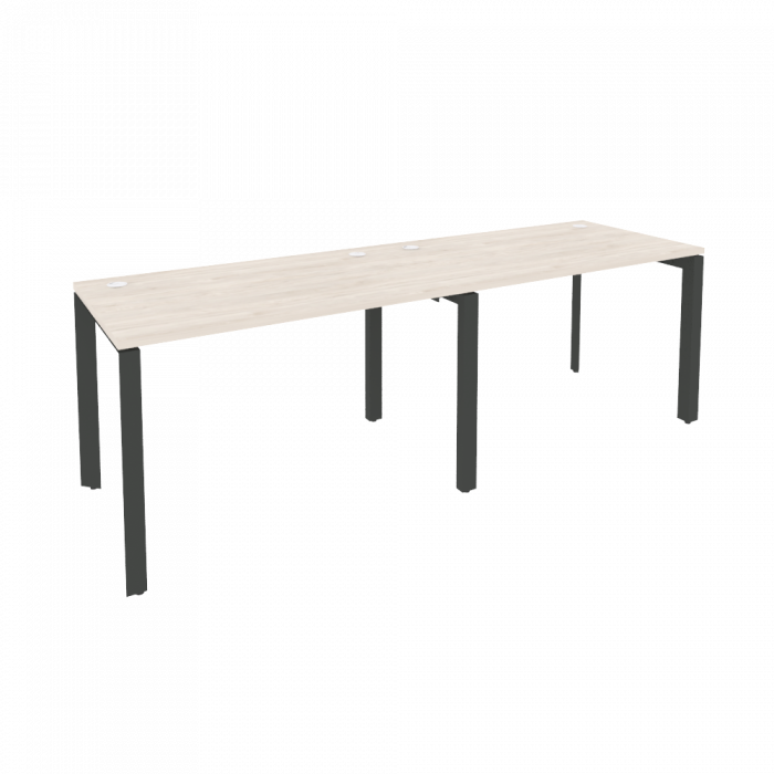 Onix Рабочая станция на П-образном м/к O.MP-RS-2.2.7 Денвер Светлый/Металл Антрацит 2360*720*750