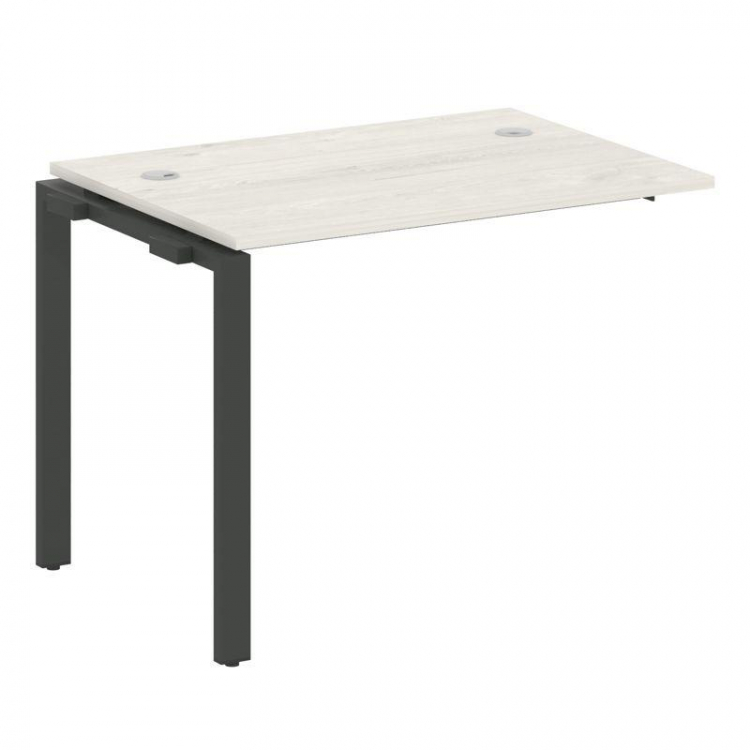 Metal System Проходной элемент рабочей станции на П-образном м/к БП.ПРС-СП-1.1 Дуб Наварра/Металл Ан