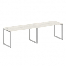 Metal System Рабочая станция на 2 места на О-образном м/к БО.СМ-2.3 Дуб Наварра/Металл Серый 2800*72