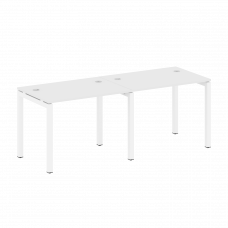 Metal System Quattro Рабочая станция на 2 места на П-образном м/к 50БП.СМ-2.1 Белый/Металл Белый 200
