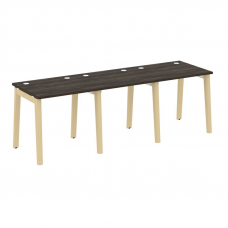 Onix Wood Рабочая станция OW.RS-3.0.7 Дуб Мали/Дуб Светлый/Металл Белый 2340*720*750