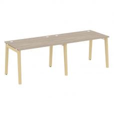 Onix Wood Рабочая станция OW.RS-2.2.8 Дуб Аттик/Дуб Светлый/Металл Белый 2360*800*750