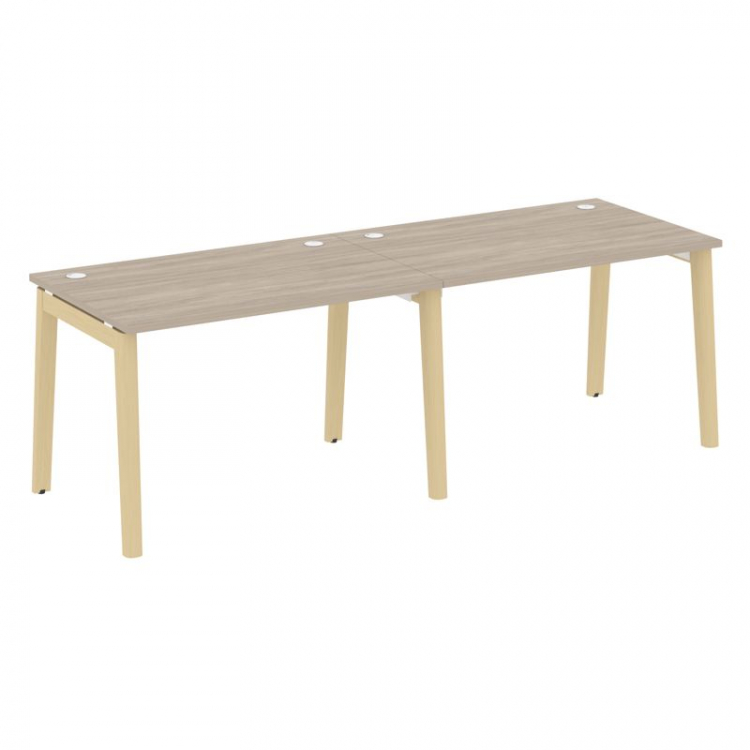 Onix Wood Рабочая станция OW.RS-2.2.8 Дуб Аттик/Дуб Светлый/Металл Белый 2360*800*750