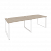 Onix Рабочая станция на О-образном м/к O.MO-RS-2.2.8 Дуб Аттик/Металл Белый 2360*800*750
