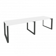 Onix Рабочая станция на О-образном м/к O.MO-RS-2.3.8 Белый Бриллиант/Металл Антрацит 2760*800*750