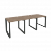 Onix Рабочая станция на О-образном м/к O.MO-RS-3.0.8 Дуб Аризона/Металл Антрацит 2340*800*750
