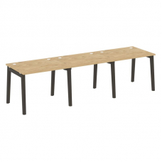 Onix Wood Рабочая станция OW.RS-3.1.8 Тиквуд Светлый/Дуб Темный/Металл Антрацит 2940*800*750