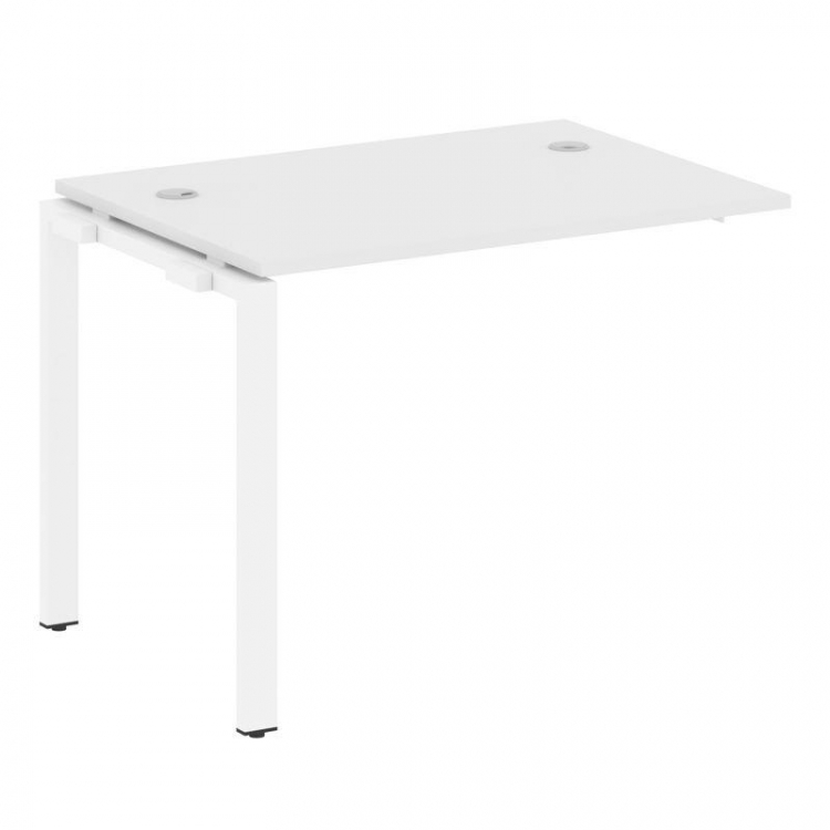 Metal System Проходной элемент рабочей станции на П-образном м/к БП.ПРС-СП-1.1 Белый/Металл Белый 10