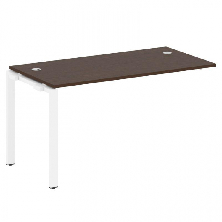 Metal System Проходной элемент рабочей станции на П-образном м/к БП.ПРС-СП-1.3 Венге Цаво/Металл Бел