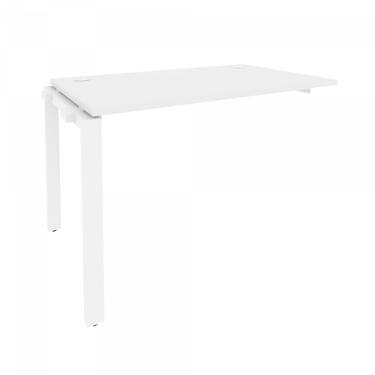 Onix Наборный элемент рабочей станции на П-образном м/к O.MP-1.NRS-2.7 Белый Бриллиант/Металл Белый