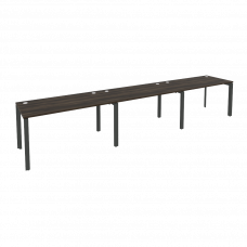 Onix Рабочая станция на П-образном м/к O.MP-RS-3.3.7 Дуб Мали/Металл Антрацит 4140*720*750