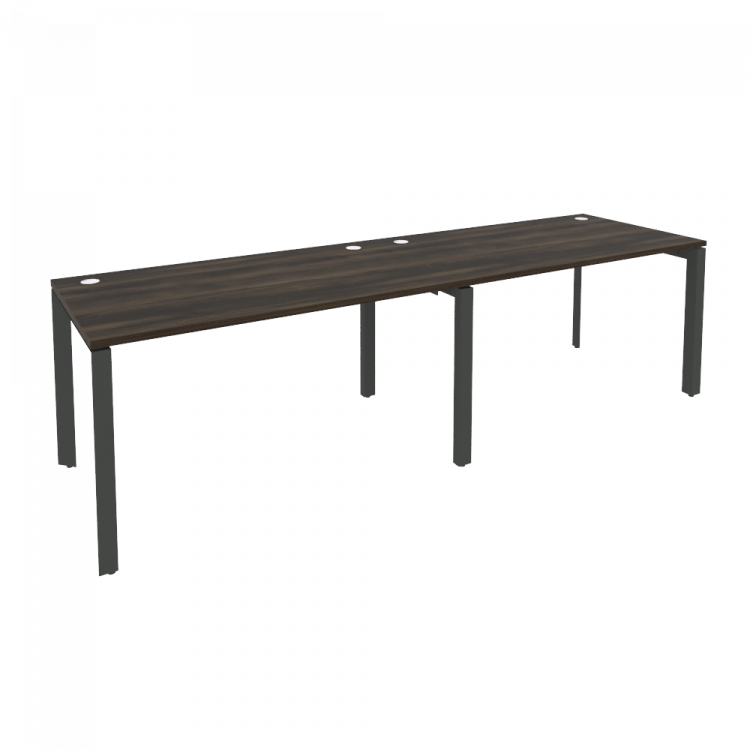 Onix Рабочая станция на П-образном м/к O.MP-RS-2.3.8 Дуб Мали/Металл Антрацит 2760*800*750