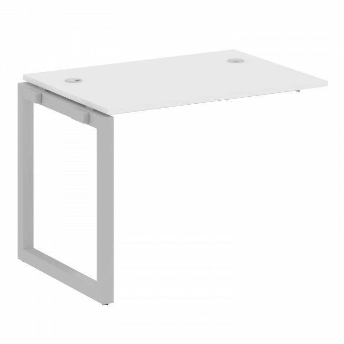 Metal System Quattro Проходной элемент рабочей станции на О-образном м/к 50БО.ПРС-СП-1.1 Белый/Метал