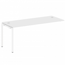 Metal System Quattro Проходной элемент рабочей станции на П-образном м/к 40БП.ПРС-СП-1.5 Белый/Метал