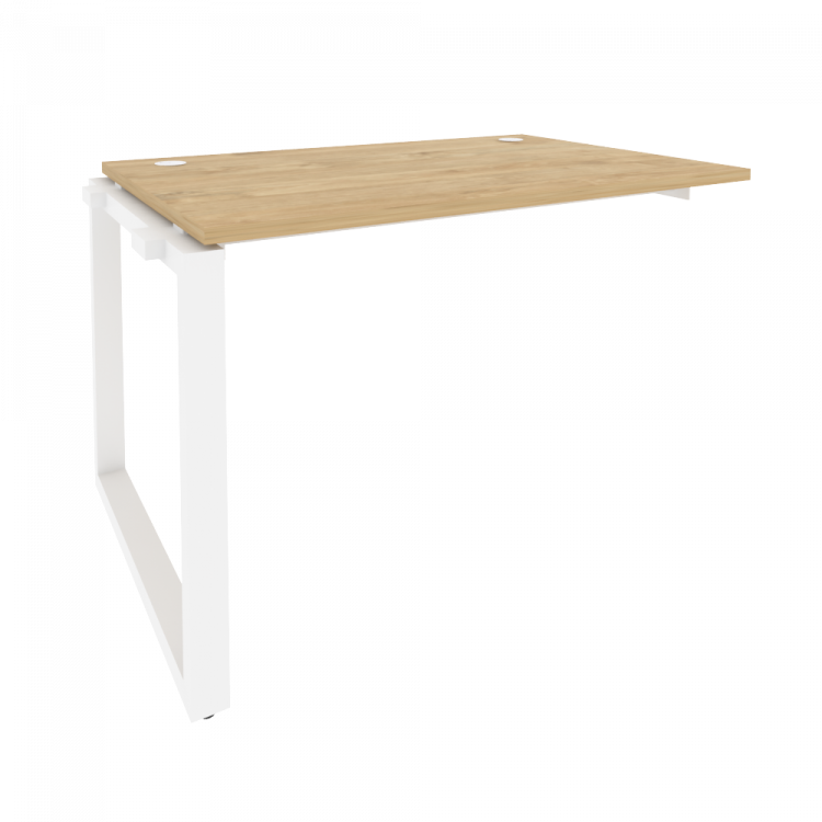 Onix Наборный элемент рабочей станции на О-образном м/к O.MO-1.NRS-2.8 Тиквуд Светлый/Металл Белый 1