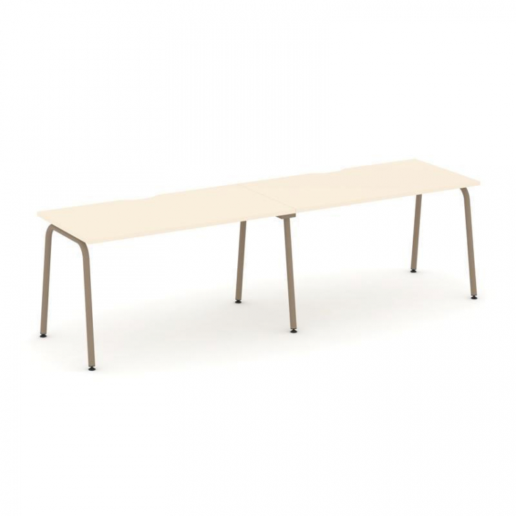 Estetica Рабочая станция 2 места ES.RS-2.3-VK Сатин/Металл Латте 2760*730*750