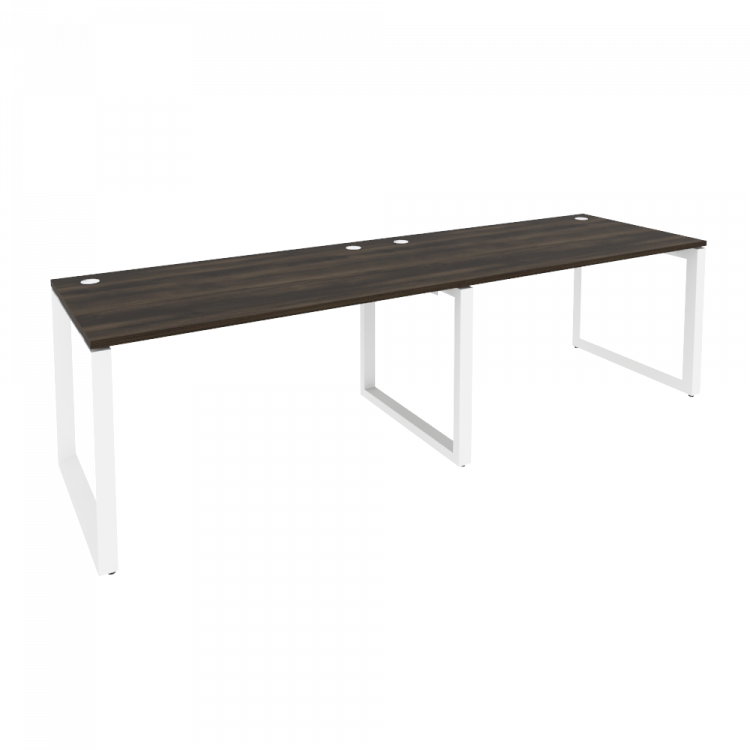 Onix Рабочая станция на О-образном м/к O.MO-RS-2.3.8 Дуб Мали/Металл Белый 2760*800*750