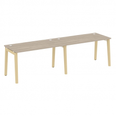 Onix Wood Рабочая станция OW.RS-2.3.7 Дуб Аттик/Дуб Светлый/Металл Белый 2760*720*750