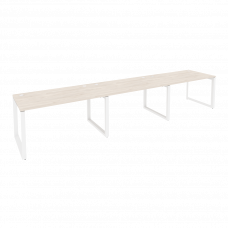 Onix Рабочая станция на О-образном м/к O.MO-RS-3.3.8 Денвер Светлый/Металл Белый 4140*800*750