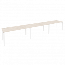 Onix Рабочая станция на П-образном м/к O.MP-RS-3.4.7 Денвер Светлый/Металл Белый 4740*720*750