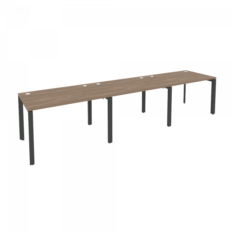 Onix Рабочая станция на П-образном м/к O.MP-RS-3.2.8 Дуб Аризона/Металл Антрацит 3540*800*750