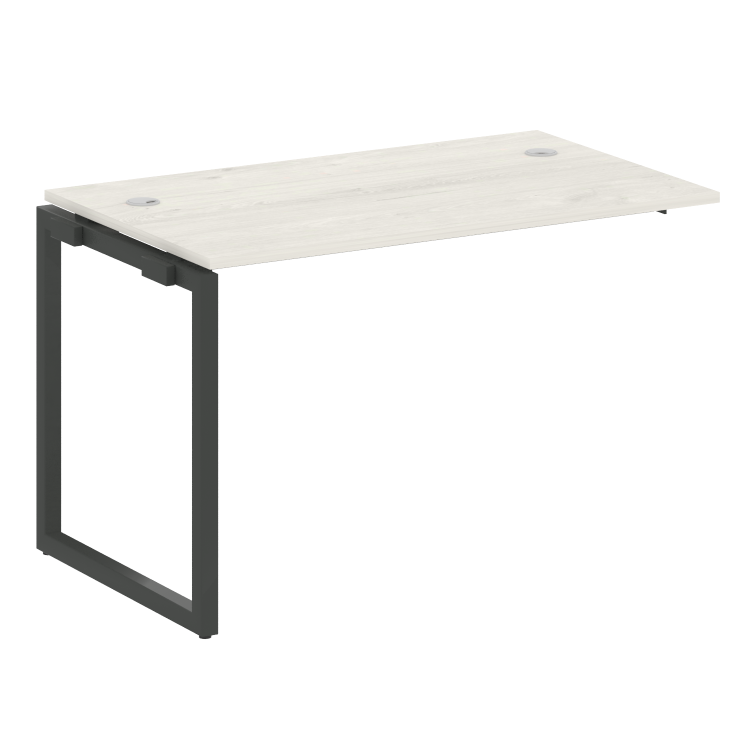 Metal System Quattro Проходной элемент рабочей станции на О-образном м/к 40БО.ПРС-СП-1.2 Дуб Наварра