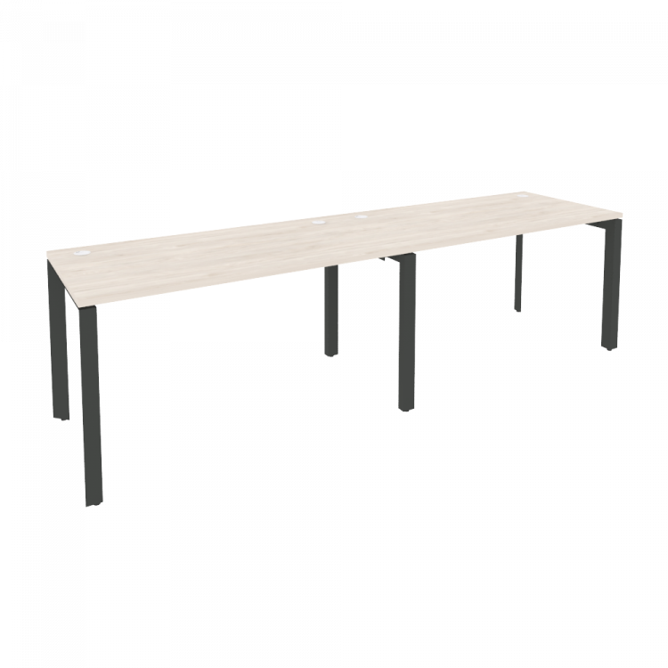 Onix Рабочая станция на П-образном м/к O.MP-RS-2.3.7 Денвер Светлый/Металл Антрацит 2760*720*750