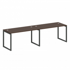 Metal System Quattro Рабочая станция на 2 места на О-образном м/к 40БО.СМ-2.3 Венге Цаво/Металл Антр
