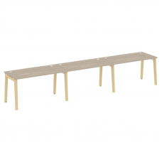 Onix Wood Рабочая станция OW.RS-3.3.7 Дуб Аттик/Дуб Светлый/Металл Белый 4140*720*750