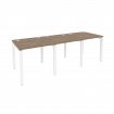 Onix Рабочая станция на П-образном м/к O.MP-RS-3.0.8 Дуб Аризона/Металл Белый 2340*800*750