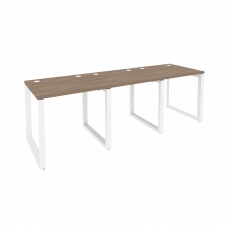 Onix Рабочая станция на О-образном м/к O.MO-RS-3.0.7 Дуб Аризона/Металл Белый 2340*720*750
