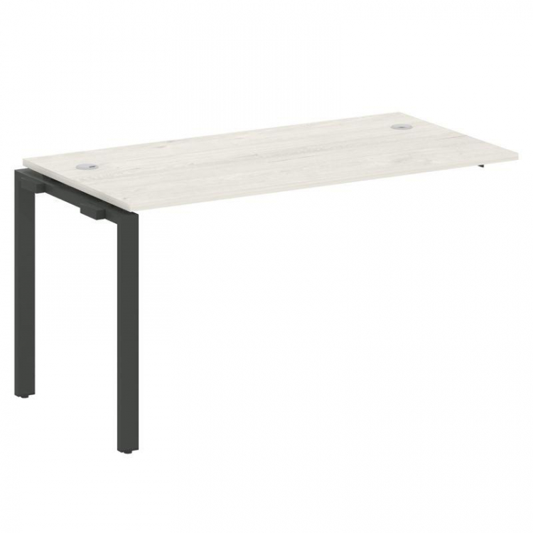 Metal System Проходной элемент рабочей станции на П-образном м/к БП.ПРС-СП-1.3 Дуб Наварра/Металл Ан