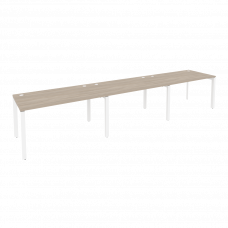 Onix Рабочая станция на П-образном м/к O.MP-RS-3.3.8 Дуб Аттик/Металл Белый 4140*800*750