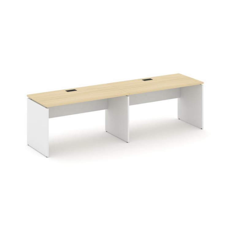 Style Project Рабочая станция 1 сторон. SN-D.ORS-004 Акация Лорка/Белый/Черная Заглушка 3160*600*750