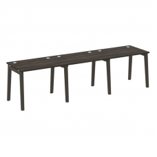 Onix Wood Рабочая станция OW.RS-3.1.7 Дуб Мали/Дуб Темный/Металл Антрацит 2940*720*750